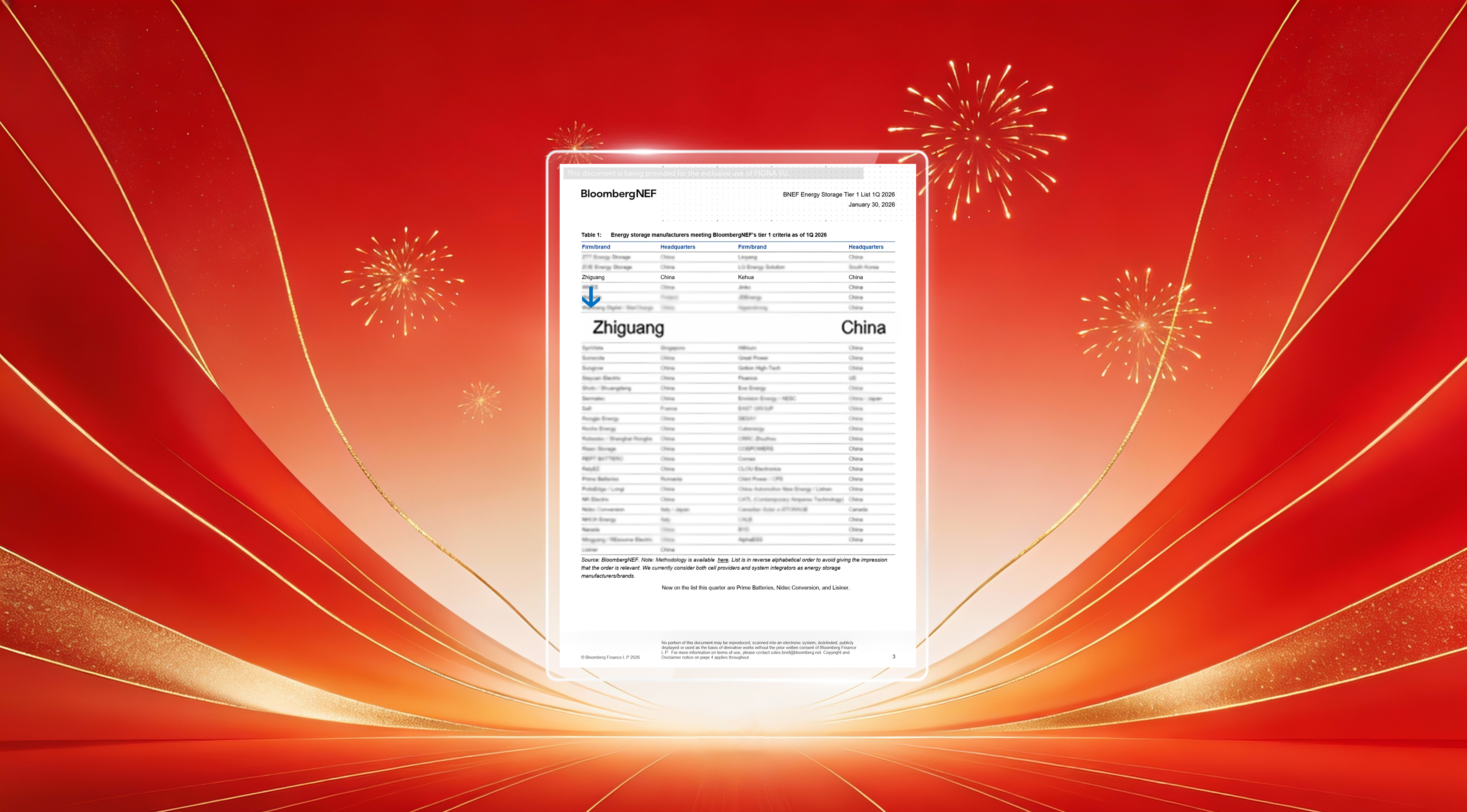 再獲國際權威認可!智光電氣再次入選BNEF儲能Tier 1榜單